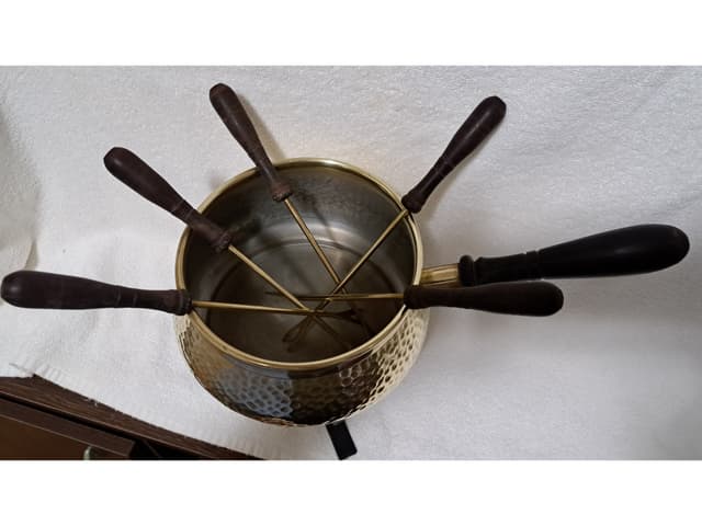 Fondue Olla Cacerola de Bronce Coquelon