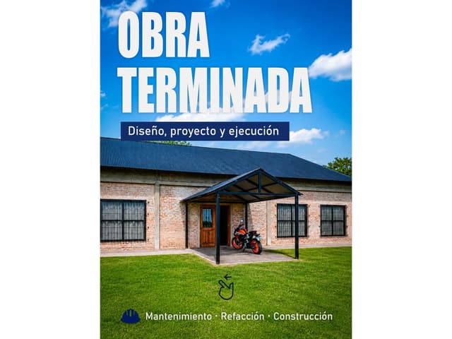 Refacción, construcción e instalaciones de gas y electricas.
