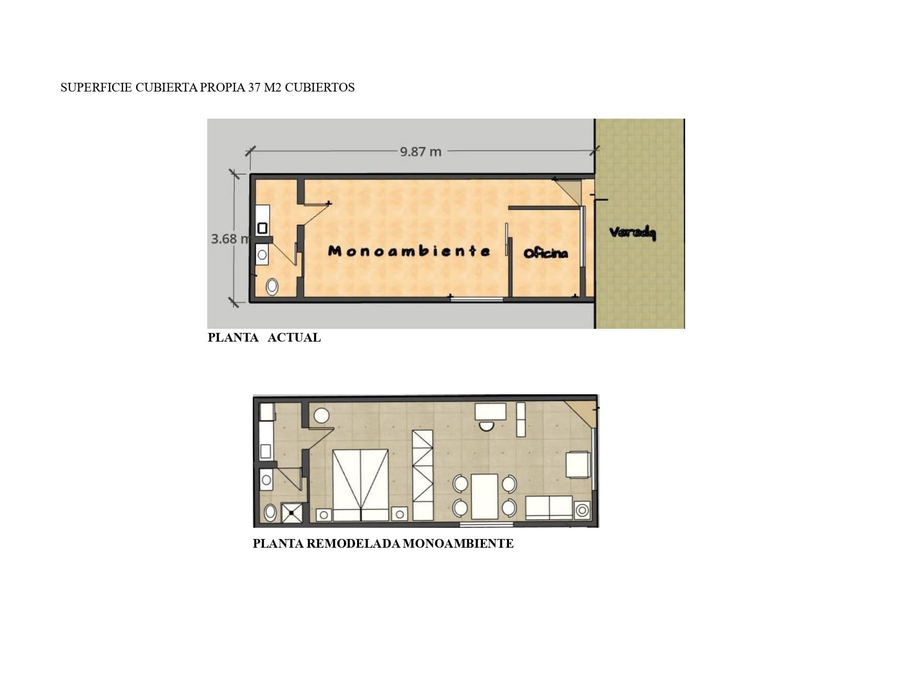 DUEÑO VENDE: Local 38m² (Apto Monoambiente / Airbnb) - Planta Baja - 1 SECCION- MZA