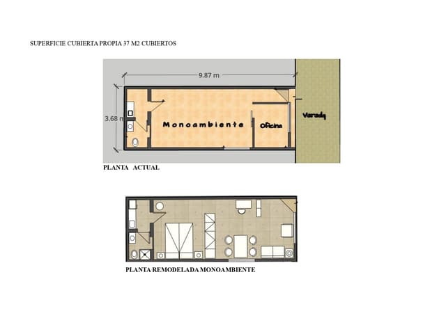 DUEÑO VENDE: Local 38m² (Apto Monoambiente / Airbnb) - Planta Baja - 1 SECCION- MZA